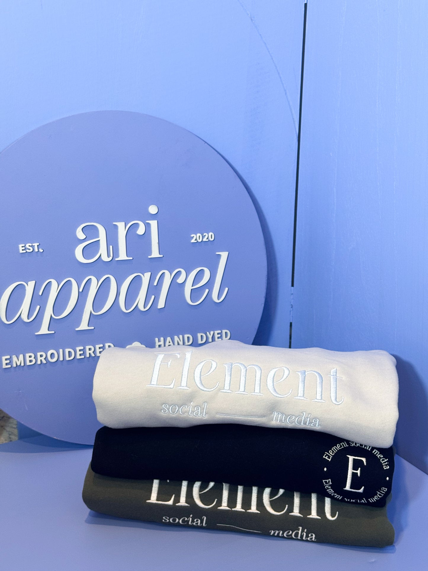 CUSTOM Brand Logo Embroidered Sweatshirt