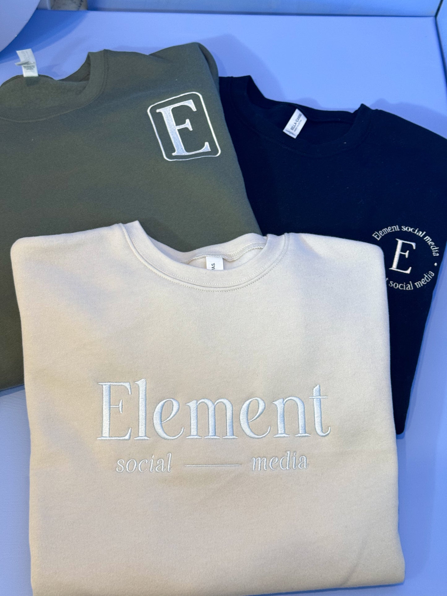 CUSTOM Brand Logo Embroidered Sweatshirt