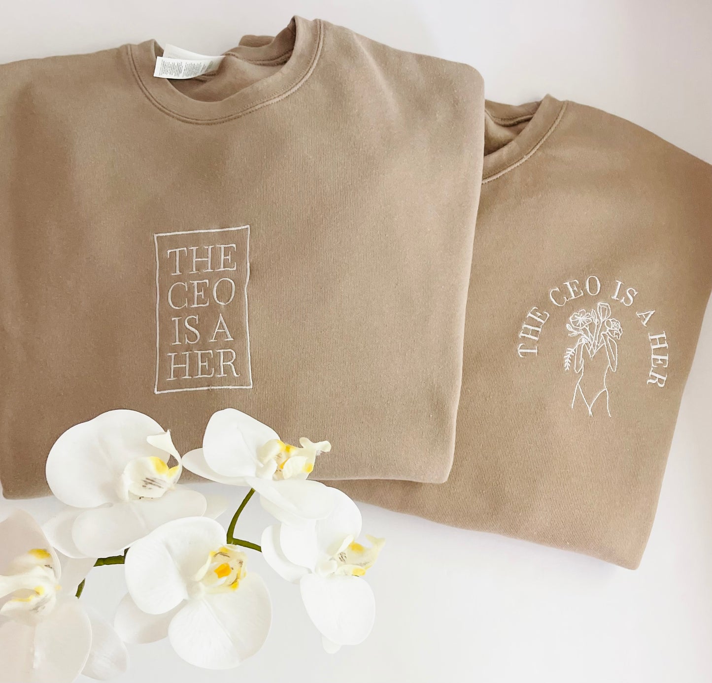 CUSTOM Brand Logo Embroidered Sweatshirt