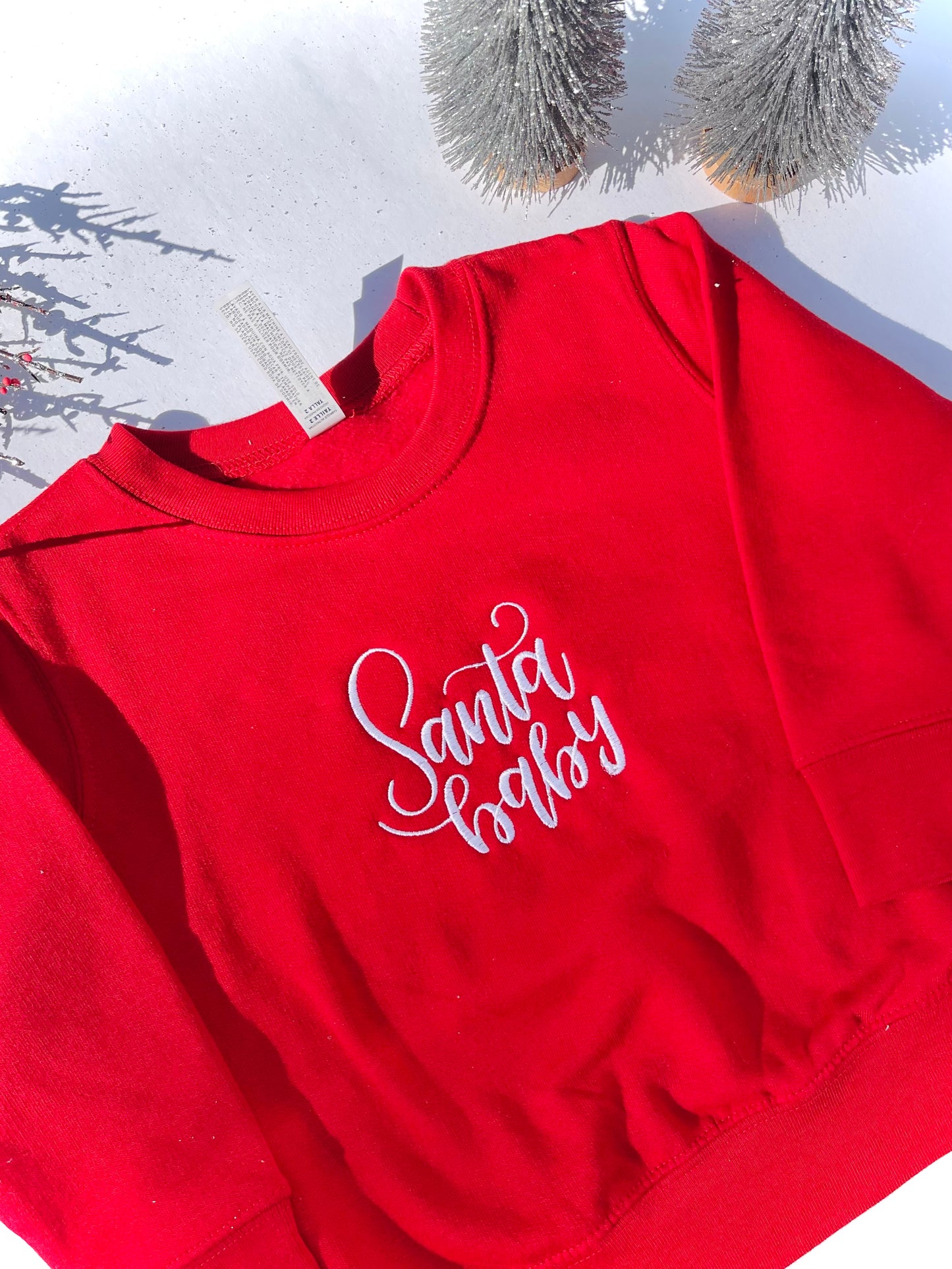 Santa Baby (KIDS) Embroidered Sweatshirt