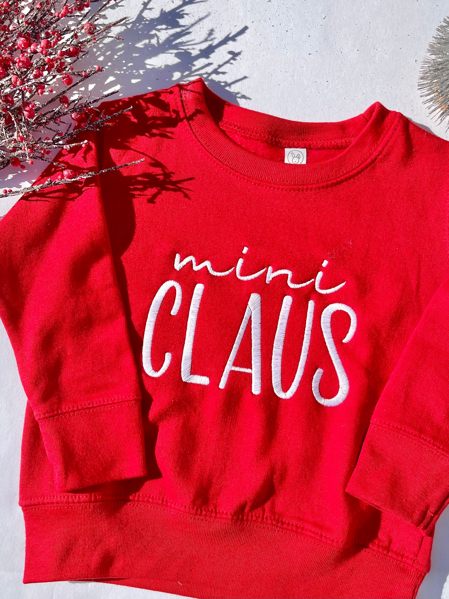Mini Claus (KIDS) Embroidered Sweatshirt