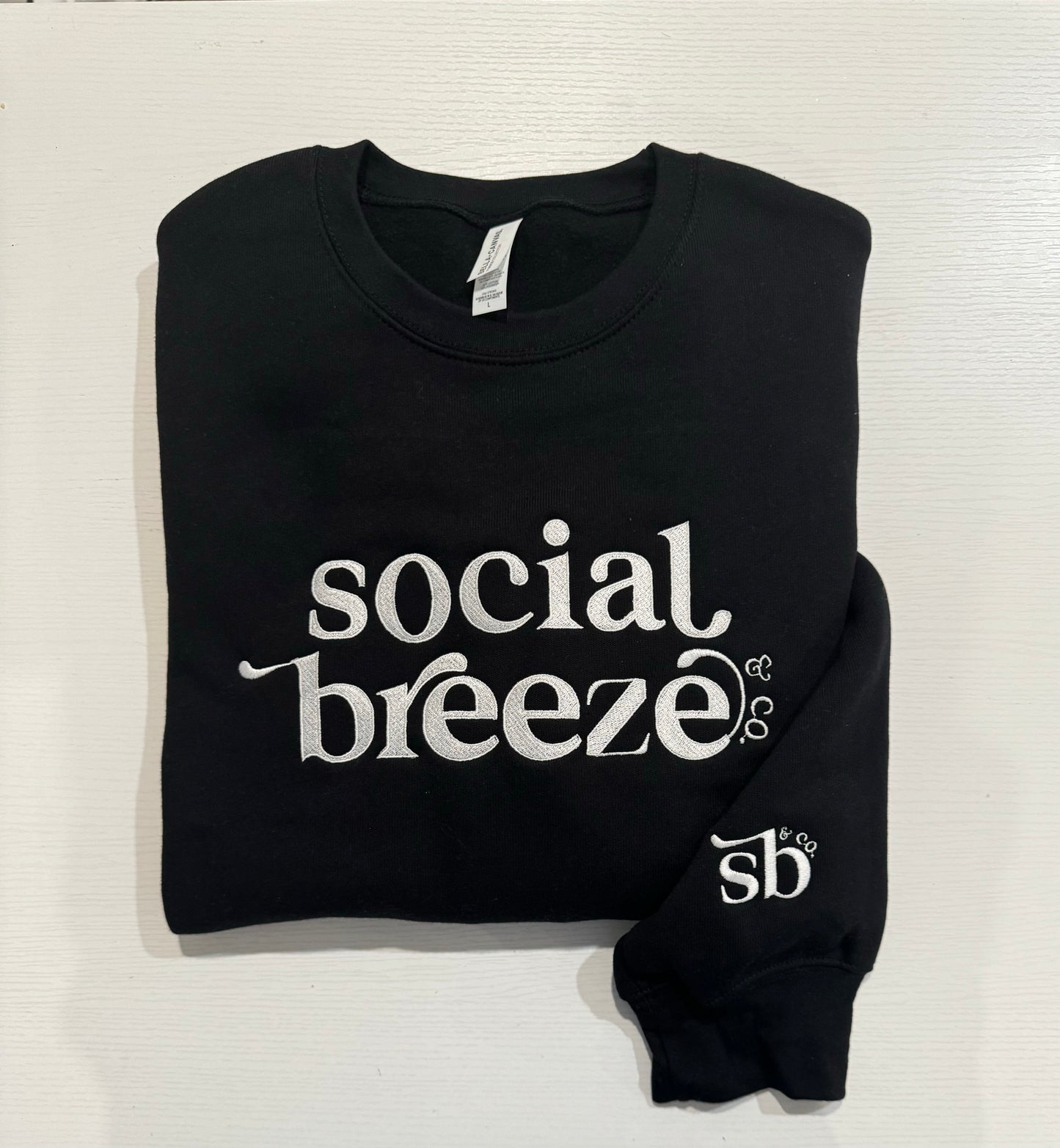 CUSTOM Brand Logo Embroidered Sweatshirt