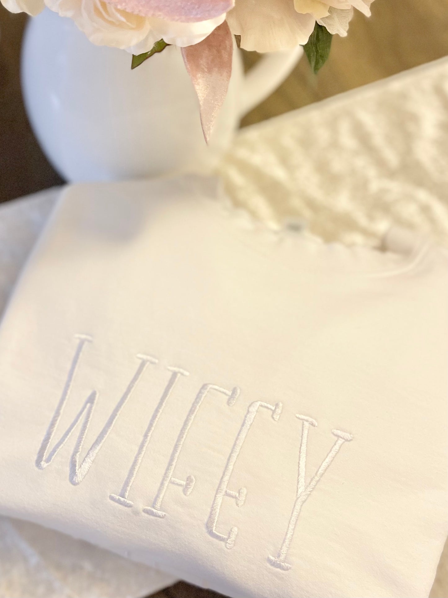 WIFEY Embroidered Sweatshirt