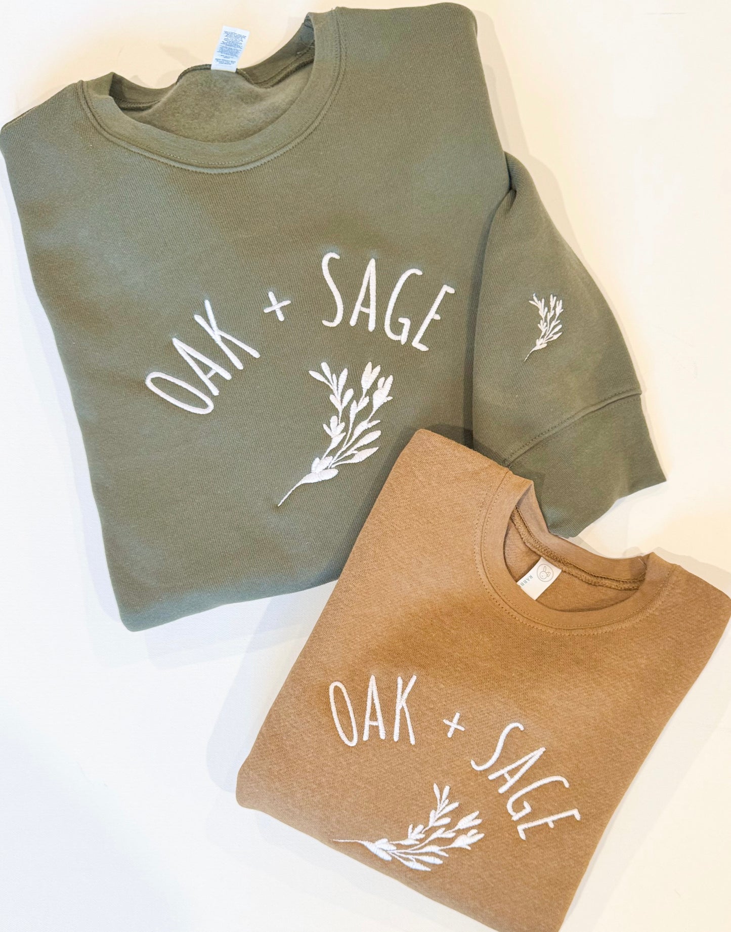 CUSTOM Brand Logo Embroidered Sweatshirt