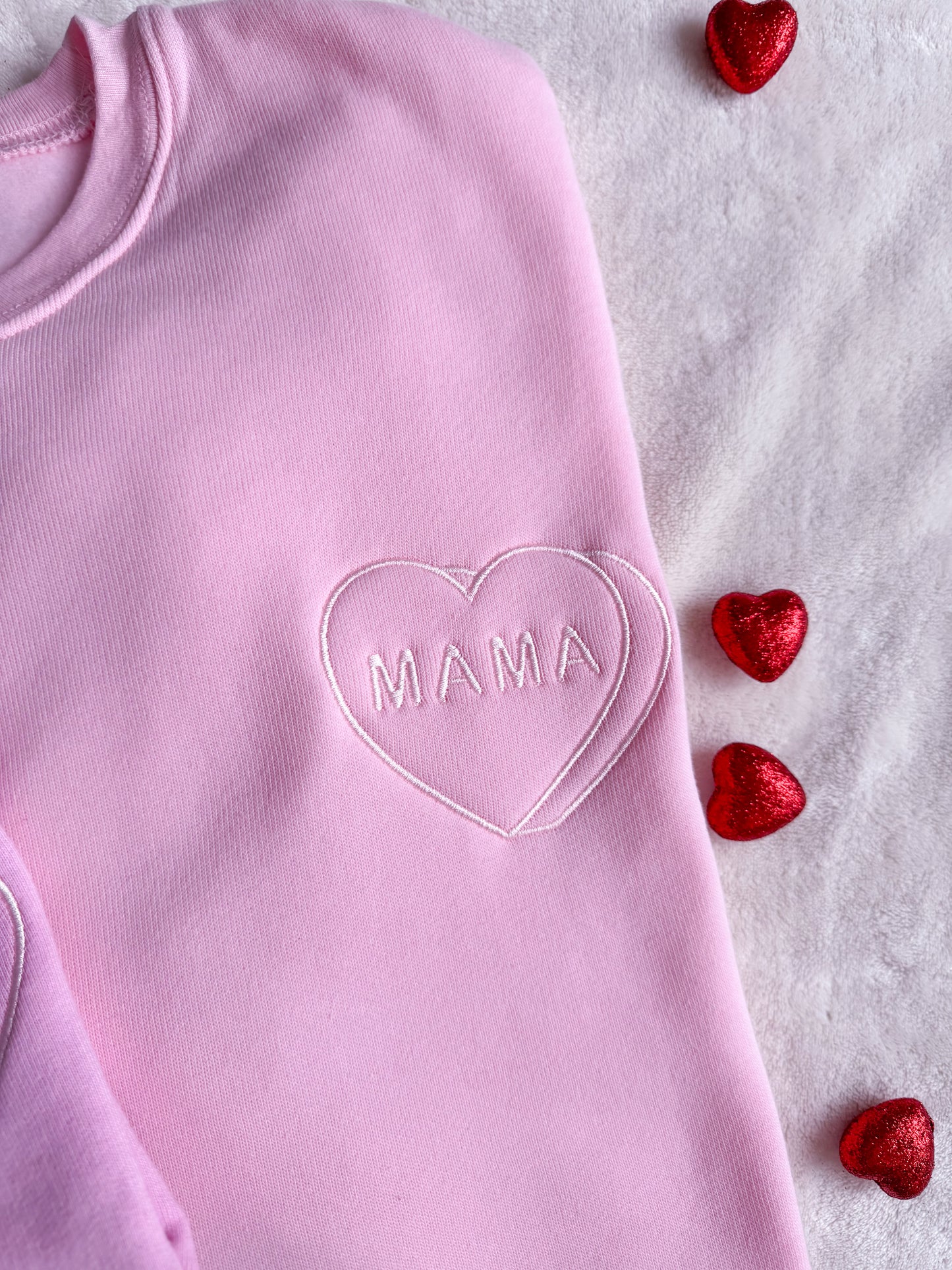Candy Heart - MAMA & MINI - Embroidered Sweatshirt