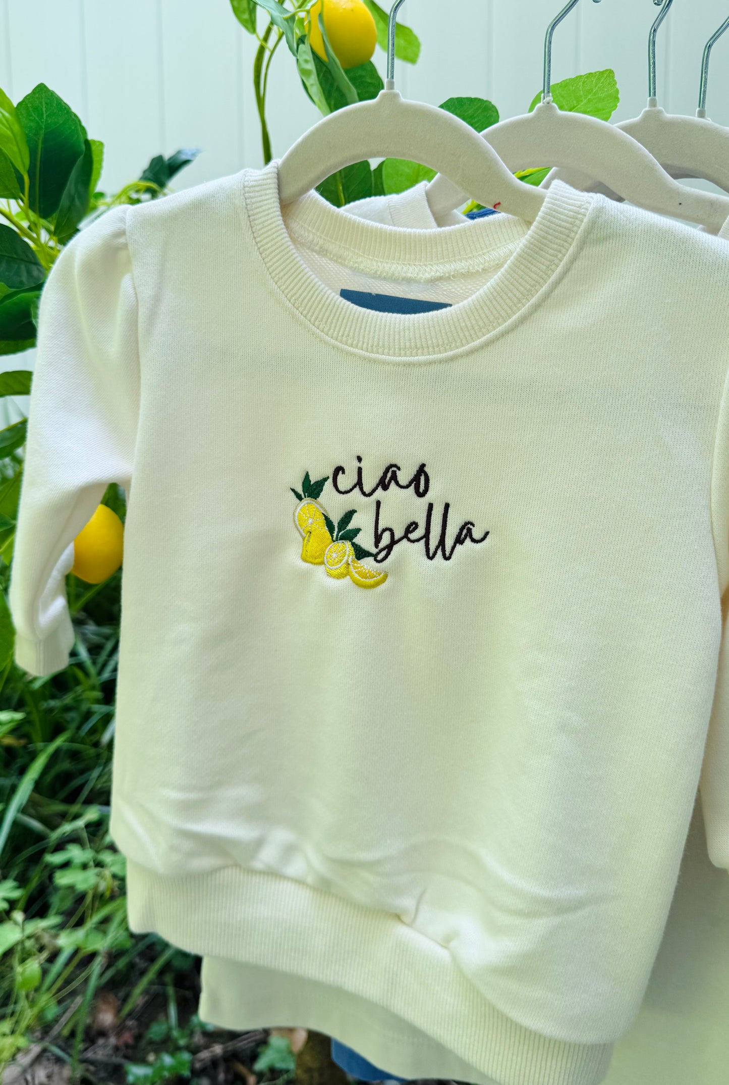 Ciao Bella Embroidered KIDS SWEATSHIRT/T-SHIRT