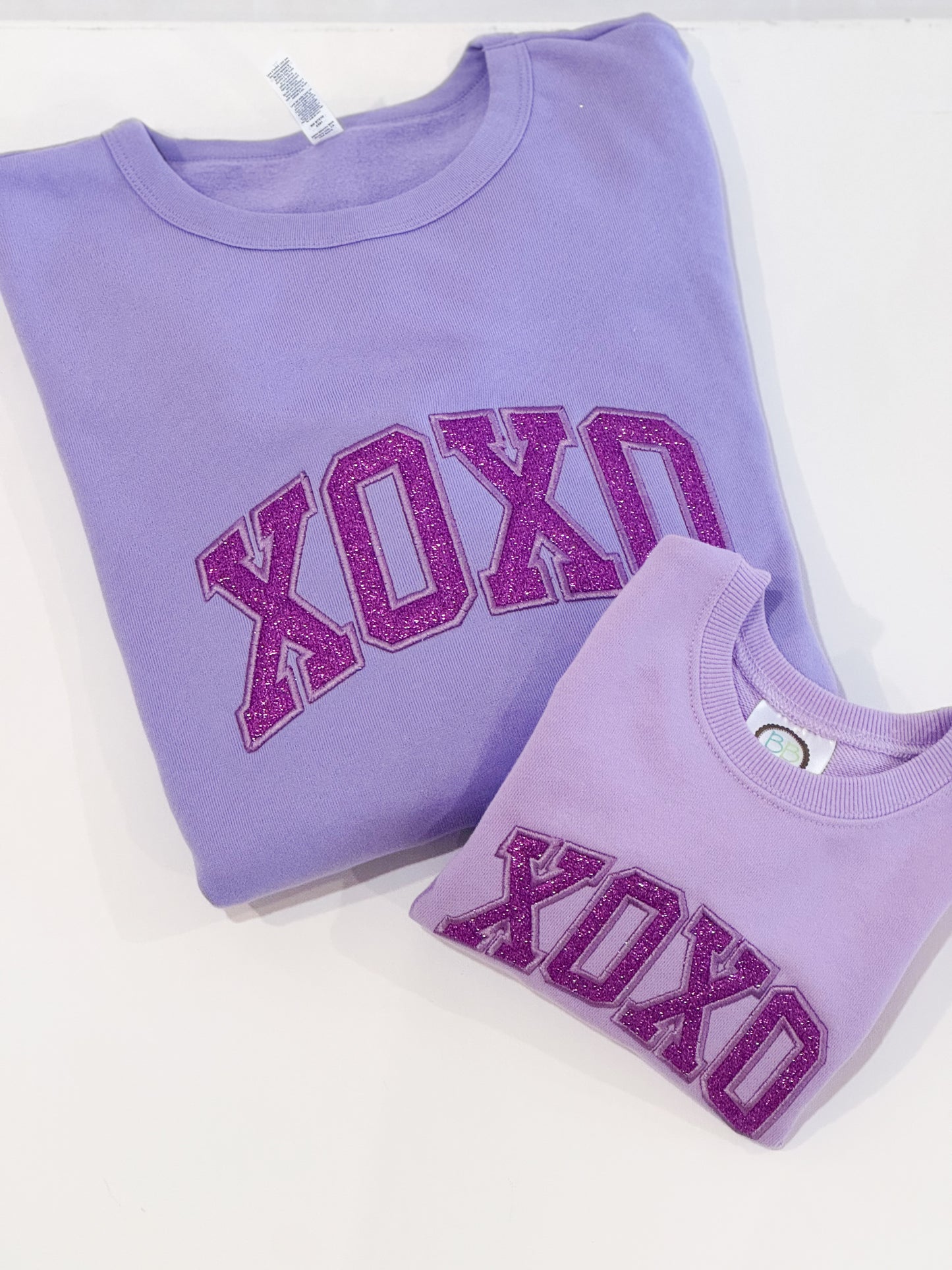 XOXO GLITTER WITH SIDE BOWS (Adult)