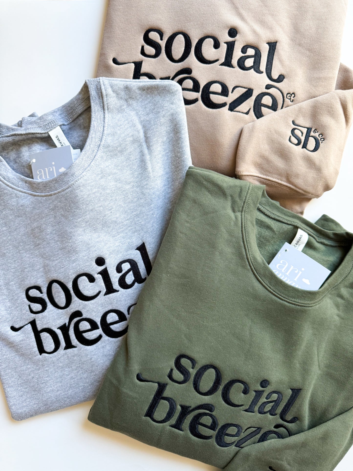 CUSTOM Brand Logo Embroidered Sweatshirt