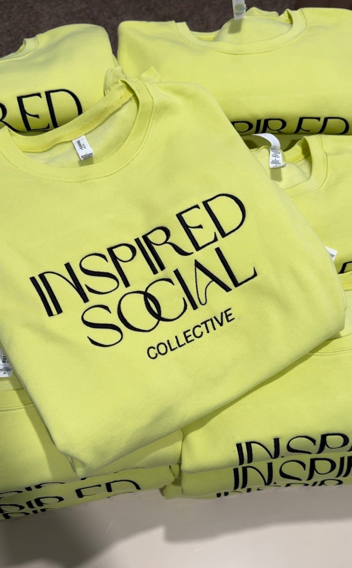 CUSTOM Brand Logo Embroidered Sweatshirt