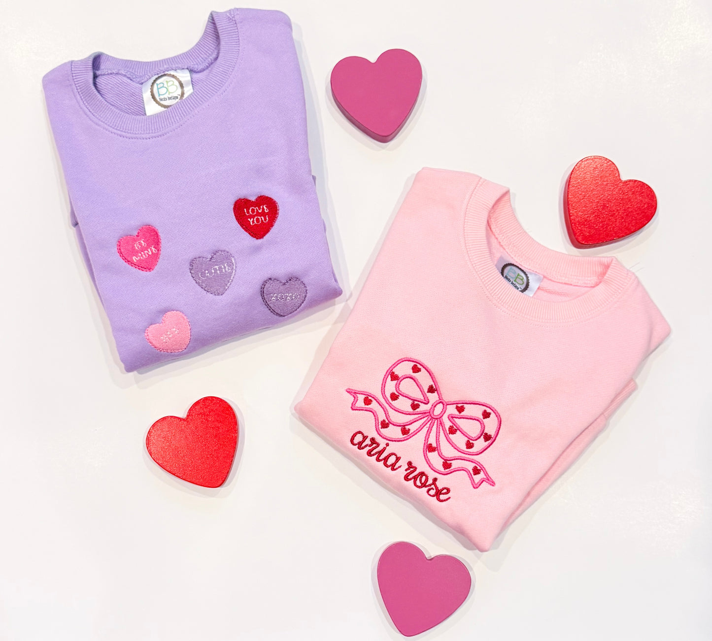 Valentines Bow with Kids Name