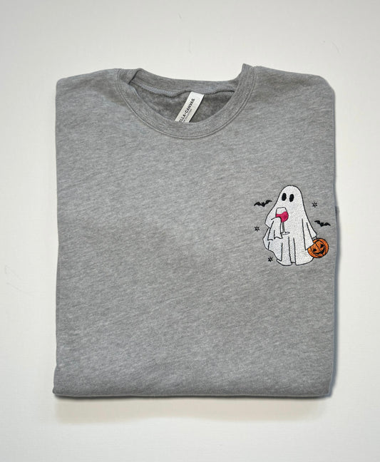 Wine Ghost Adult SWEATSHIRT