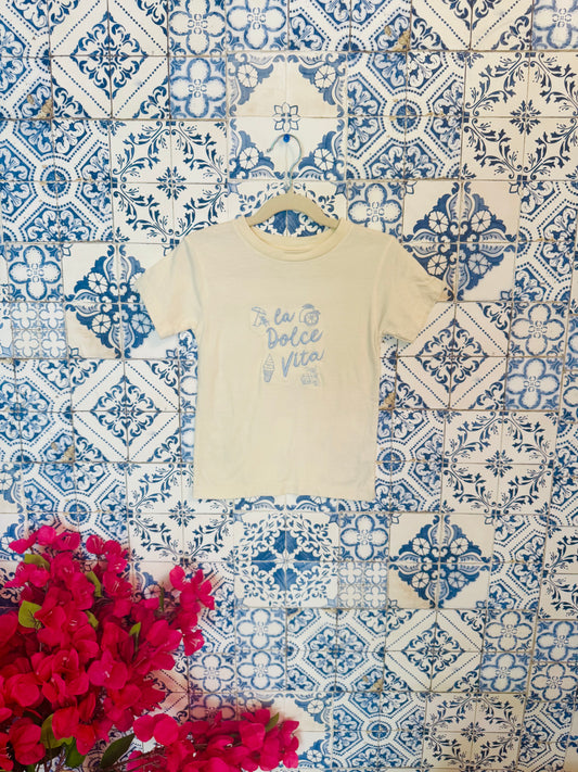 La Dolce Vita Embroidered KIDS SWEATSHIRT/T-SHIRT