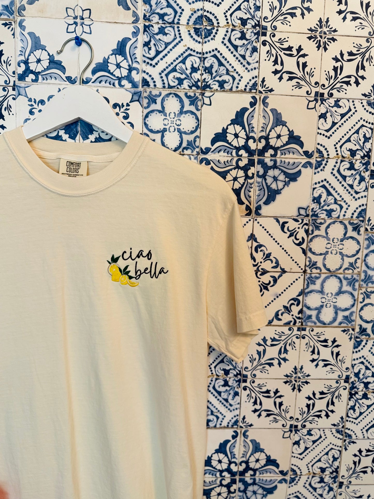 Ciao Bella Embroidered ADULT SWEATSHIRT/T-SHIRT