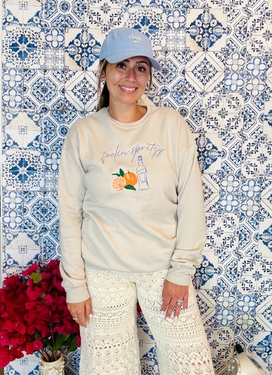 Feelin Spritzy Embroidered ADULT SWEATSHIRT/T-SHIRT