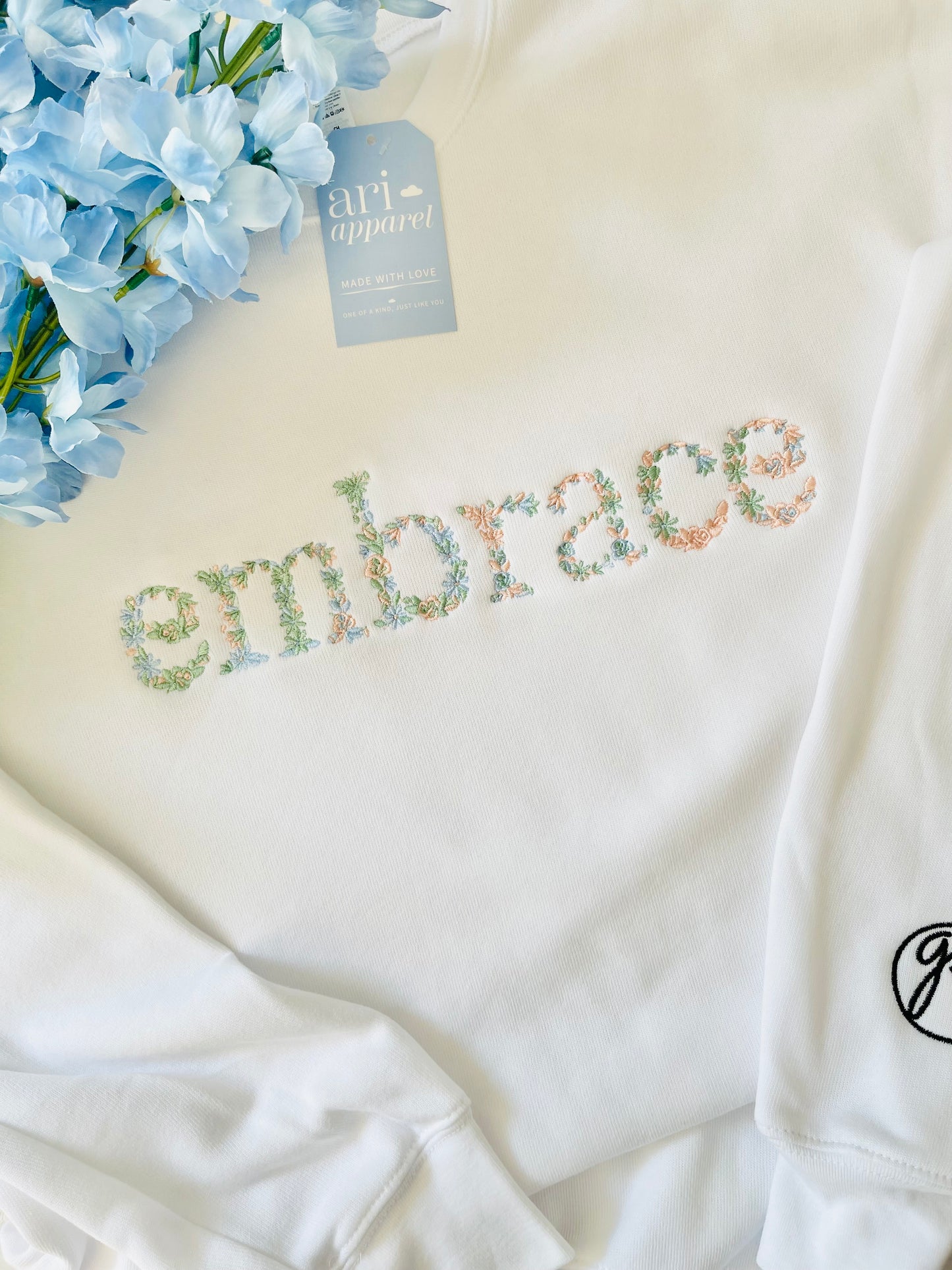 CUSTOM Brand Logo Embroidered Sweatshirt