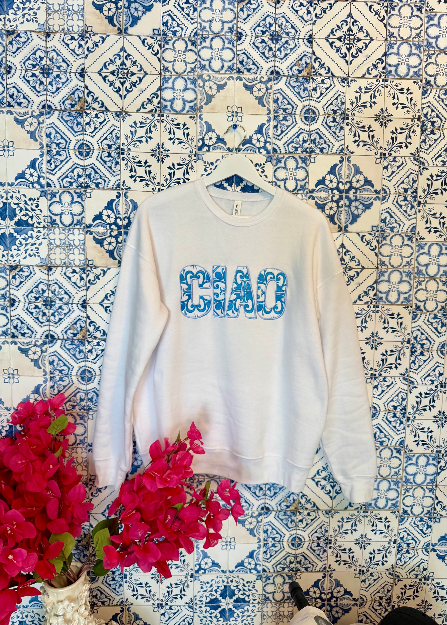 CIAO Embroidered ADULT SWEATSHIRT/T-SHIRT