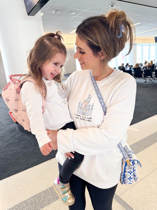 A Dream is a Wish Your Heart Makes Embroidered Sweatshirt KIDS