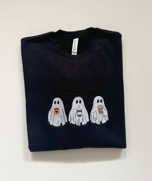 Pumpkin Spice Coffee Ghosts Adult SWEATSHIRT