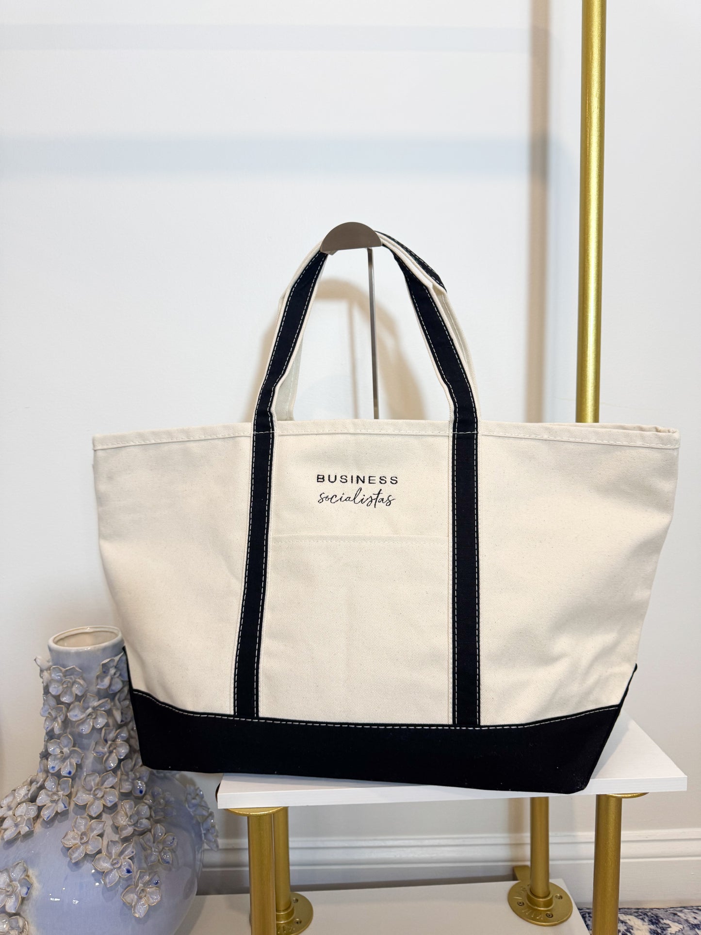 Branded Logo Canvas Tote Bag