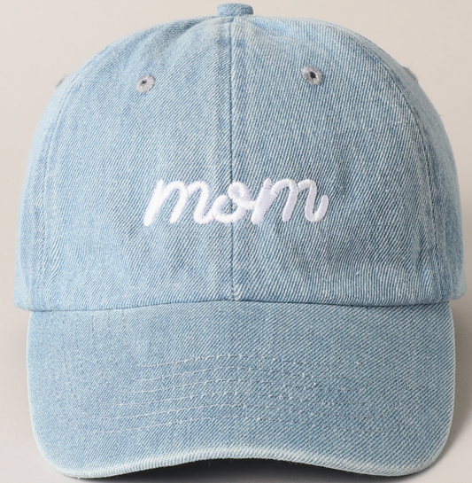 Mom Denim Baseball Cap
