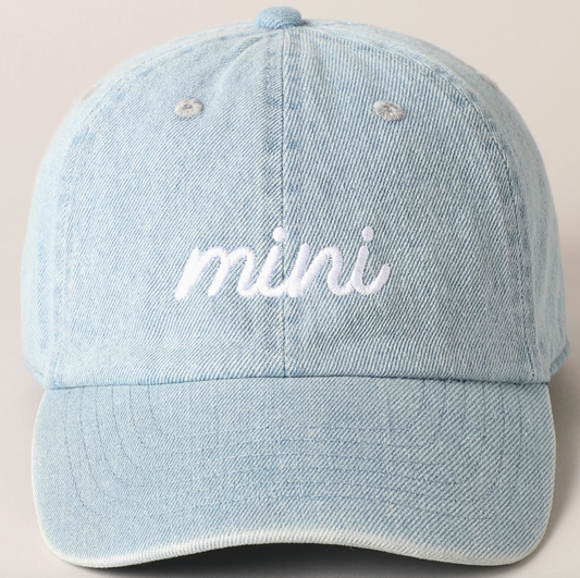 Mini Denim Baseball Cap