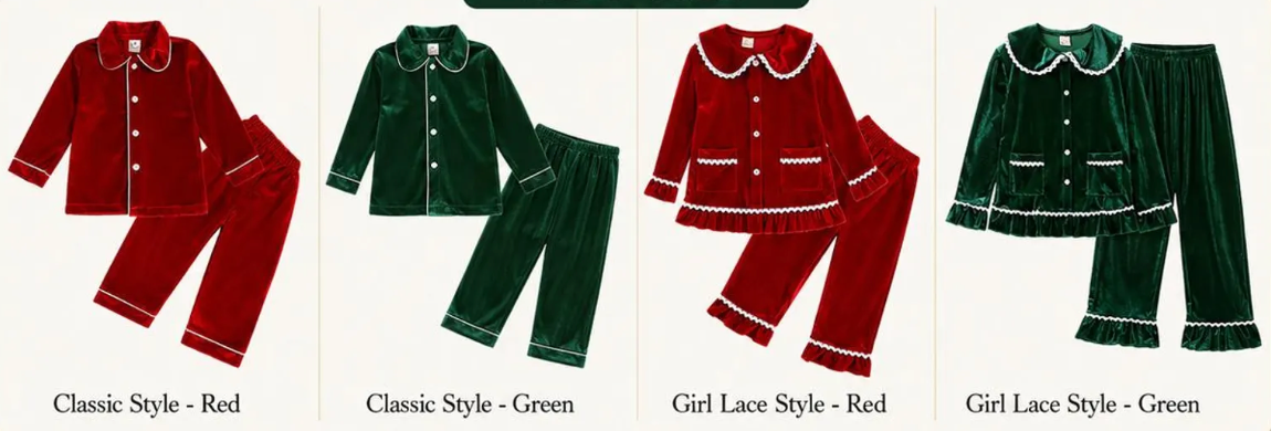 Holiday PJs (KIDS) VELVET