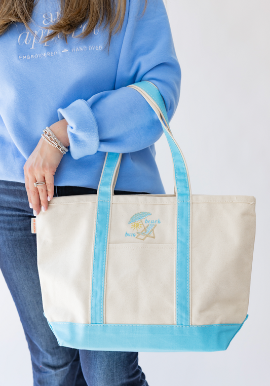 Beach Bum Canvas Tote Bag
