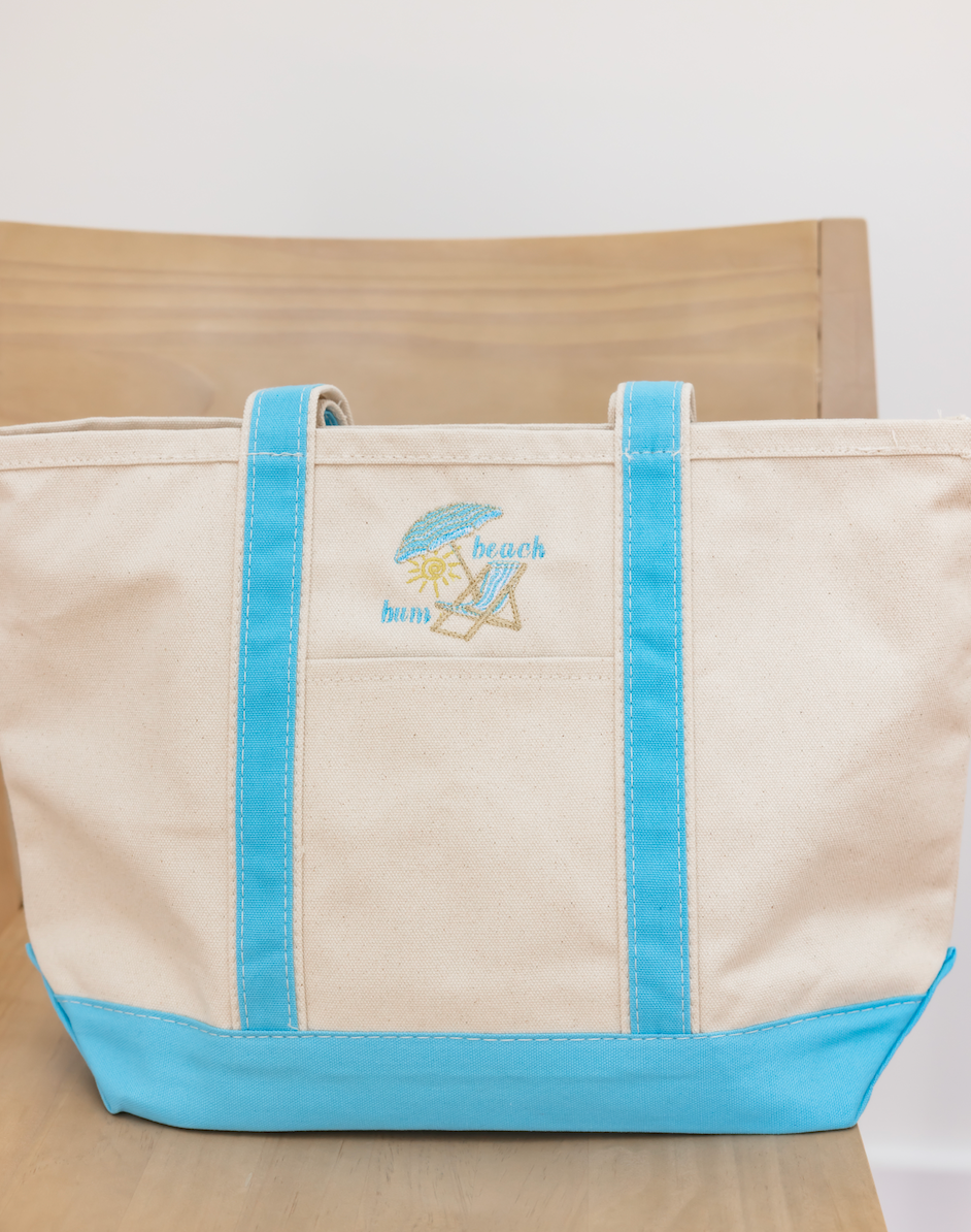 Beach Bum Canvas Tote Bag