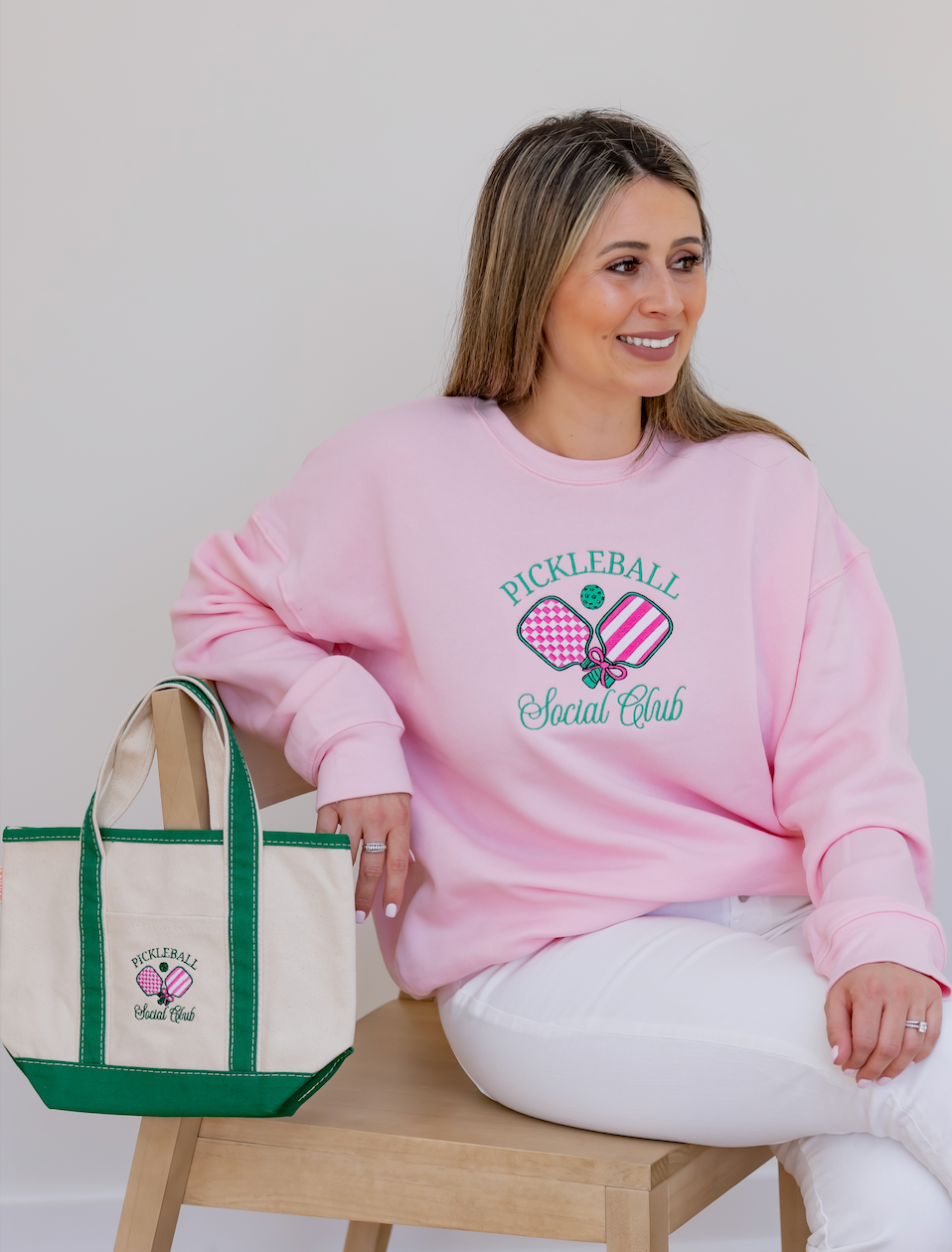 Pickelball Canvas Tote Bag