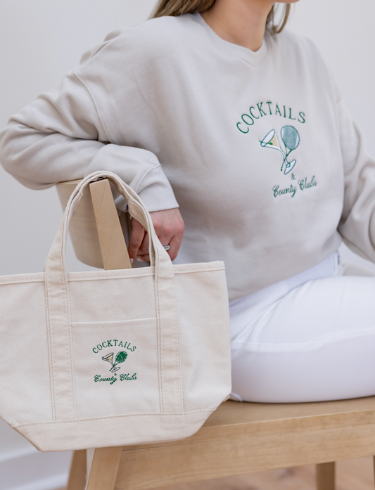 Cocktails & Country Clubs Canvas Tote Bag