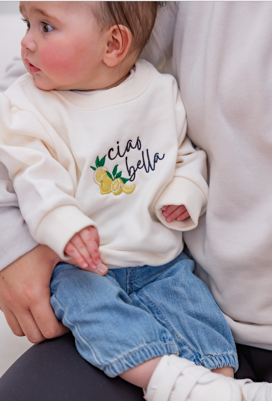 Ciao Bella Embroidered KIDS SWEATSHIRT/T-SHIRT