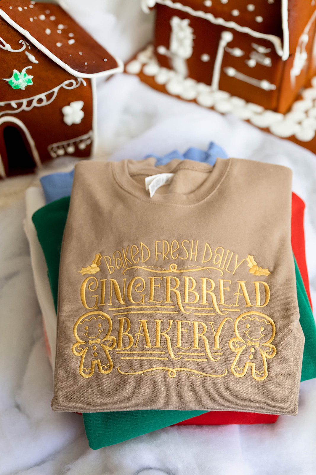 Gingerbread Bakery Embroidered ADULT SWEATSHIRT
