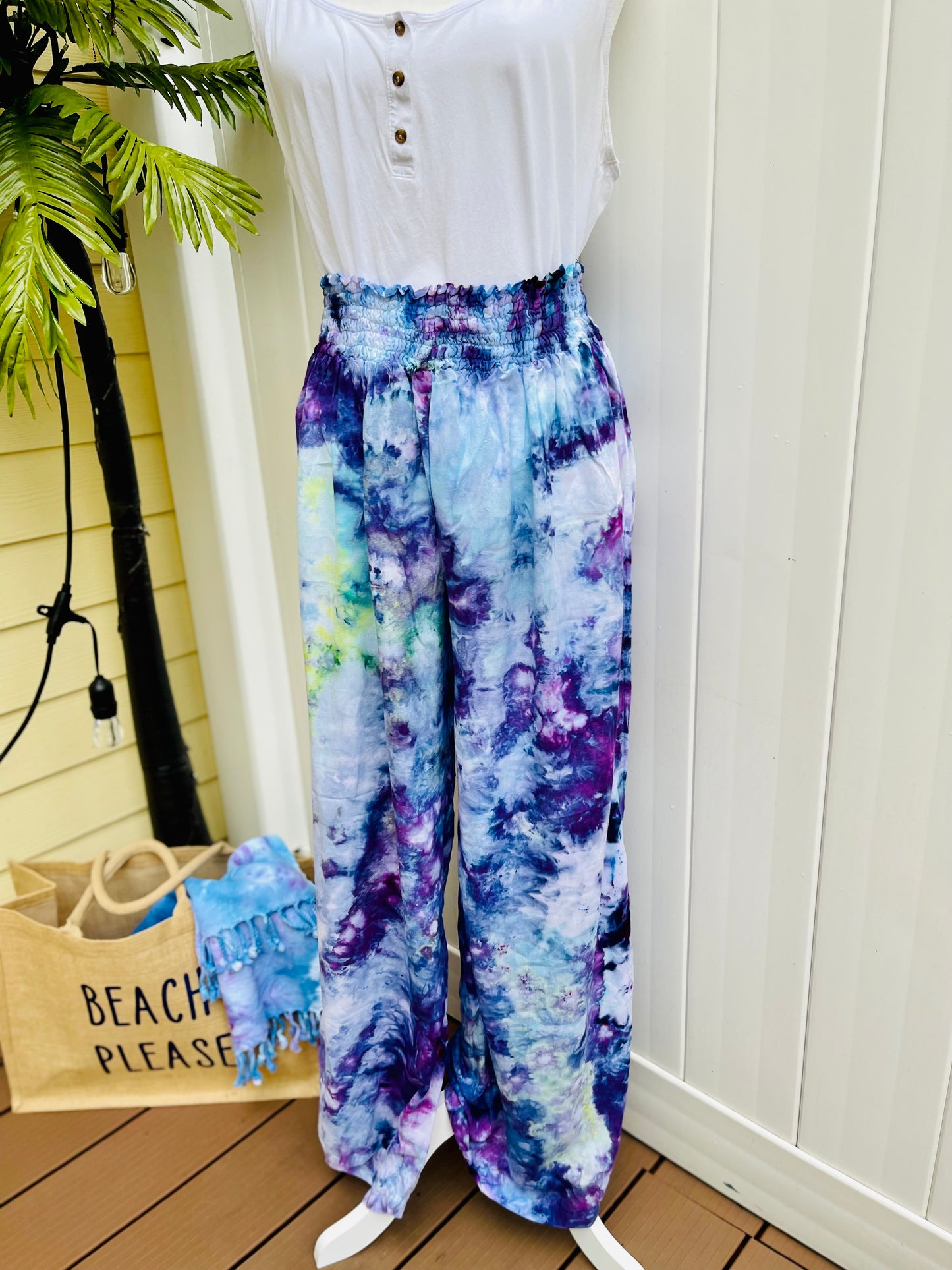 Mermaizing Hand Dyed Summer Palazzo Pants