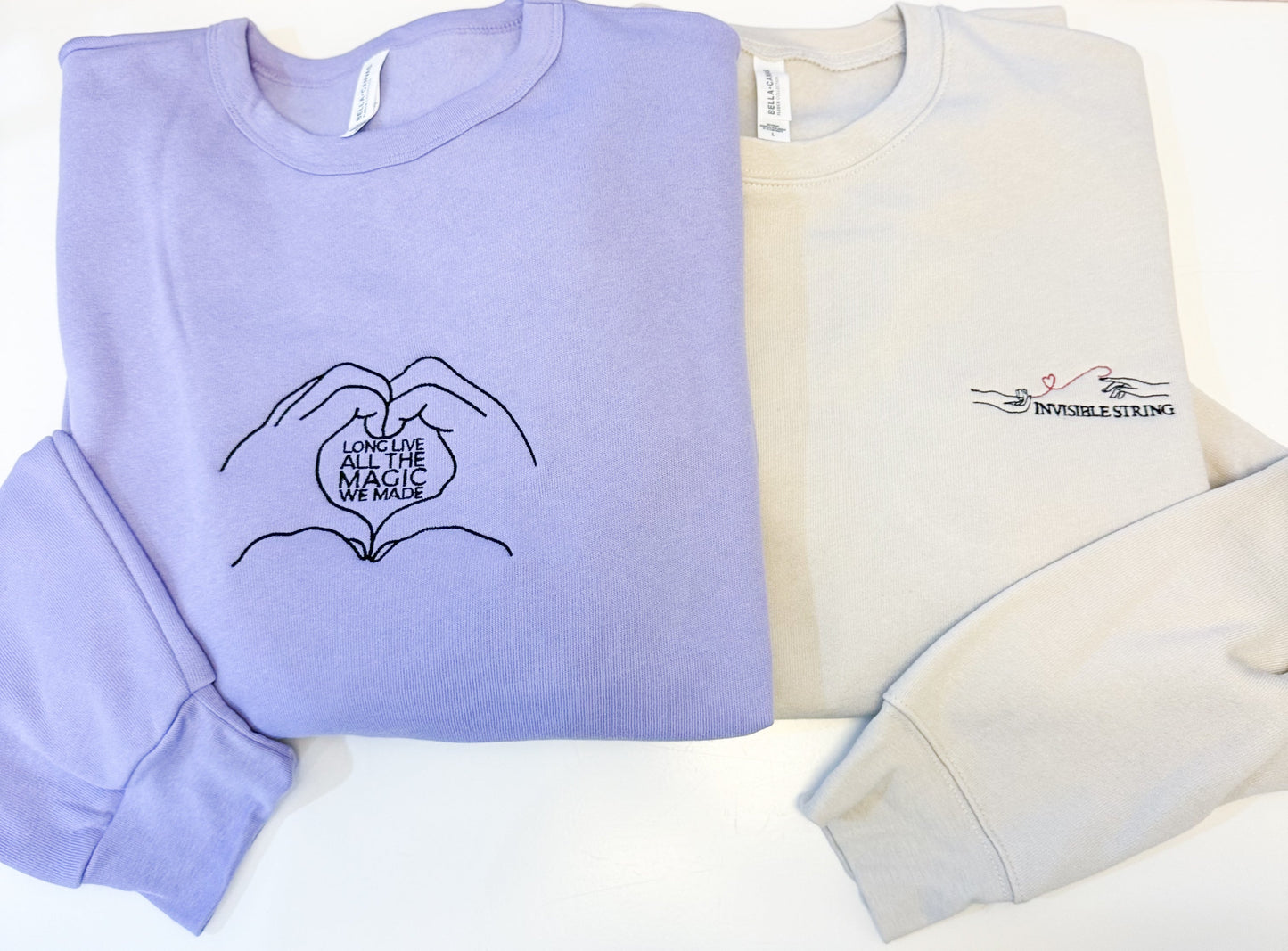 Invisible String - Embroidered Sweatshirt