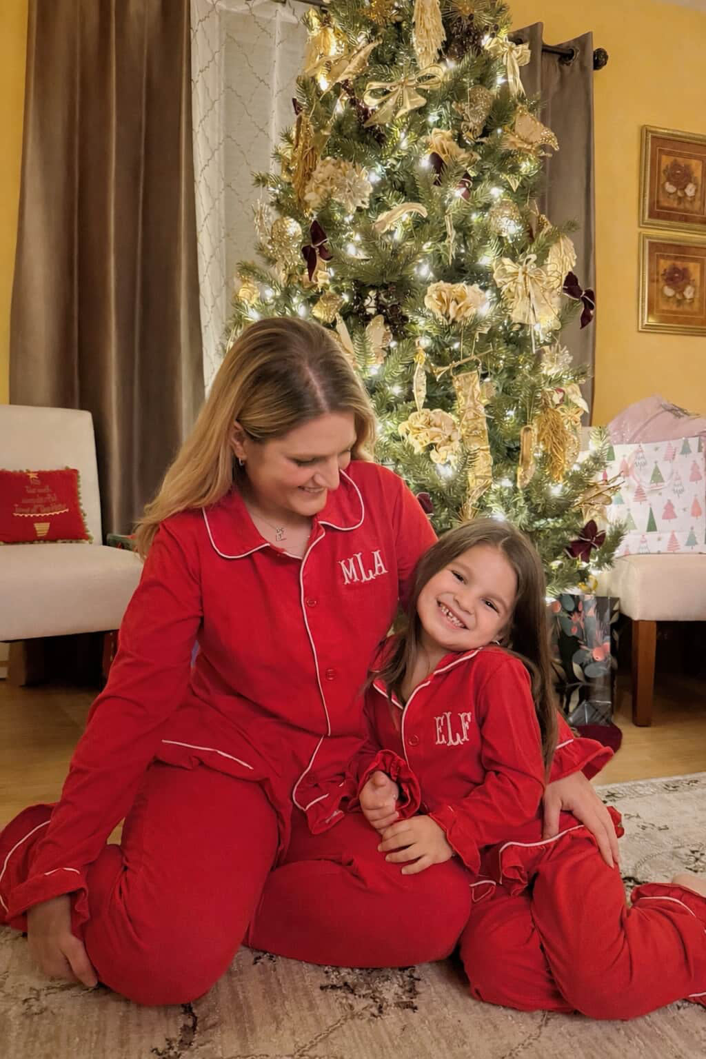 Holiday PJs (ADULT) RED