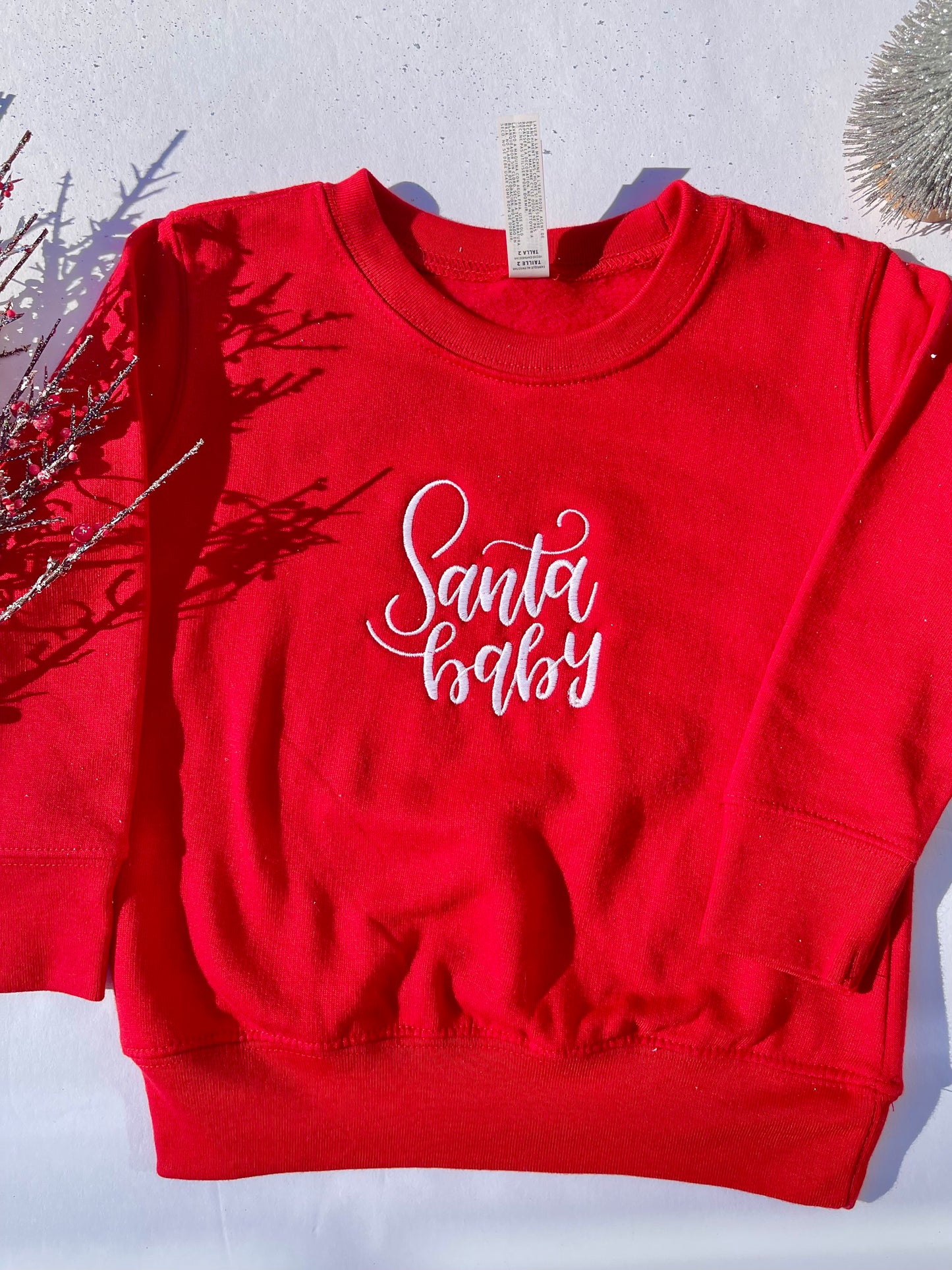 Santa Baby (KIDS) Embroidered Sweatshirt