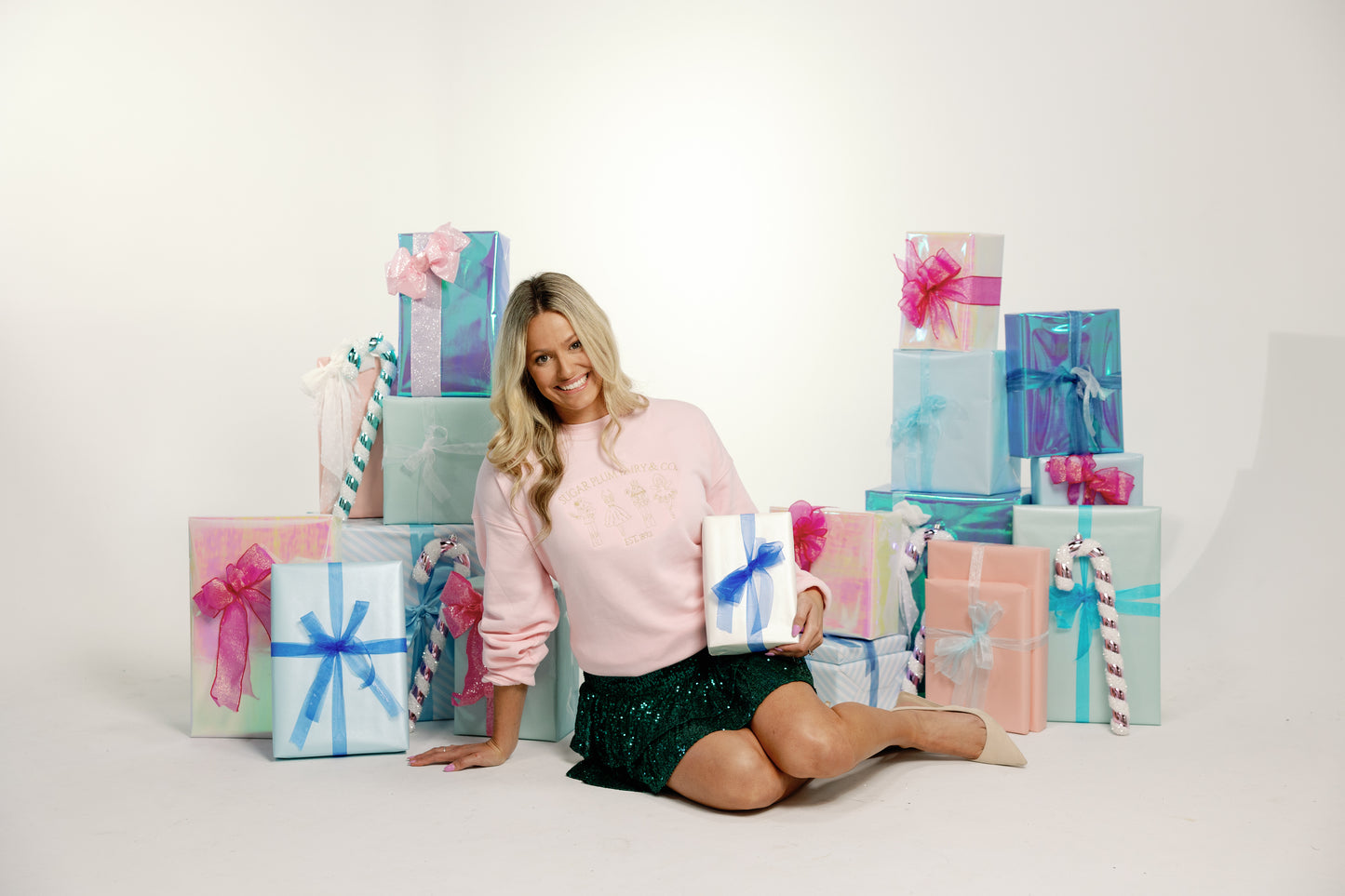 Sugar Plum Fairy & Co Embroidered ADULT SWEATSHIRT