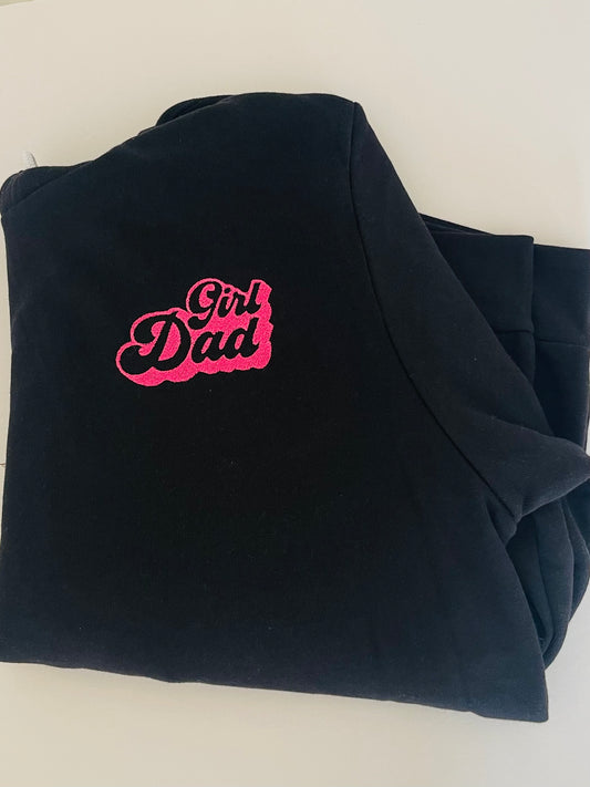 Girl Dad Embroidered Sweatshirt