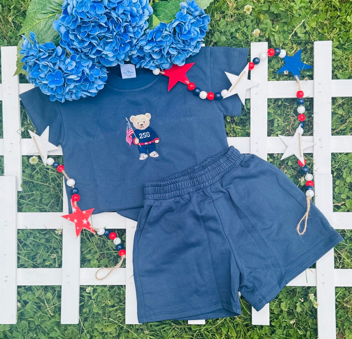 America 250 Bear French Terry Short Set (KIDS)