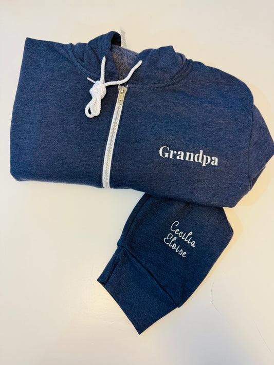 CUSTOM Dad/Grandpa/Uncle Embroidered Sweatshirt
