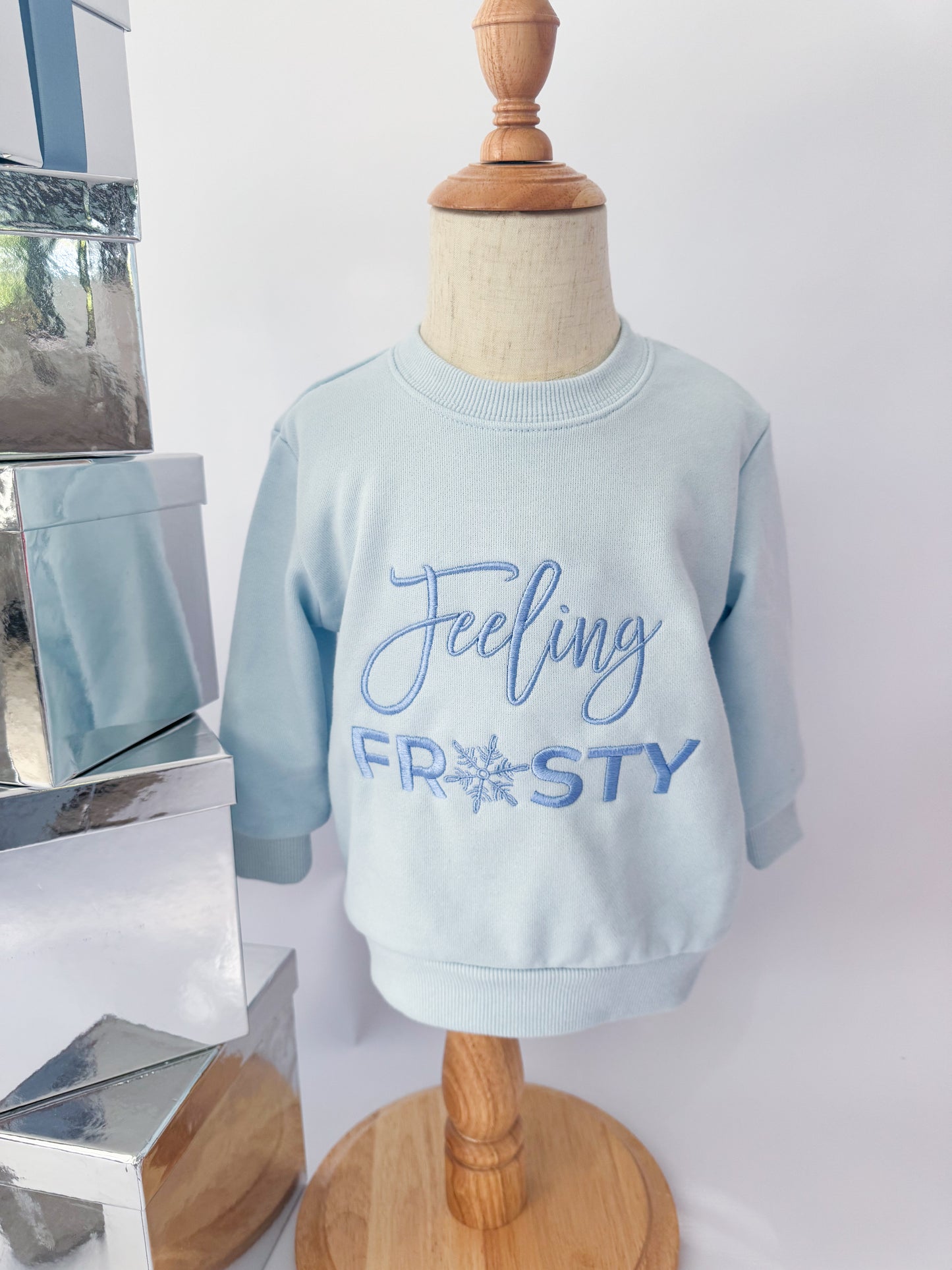 Feelin Frosty Embroidered KIDS SWEATSHIRT