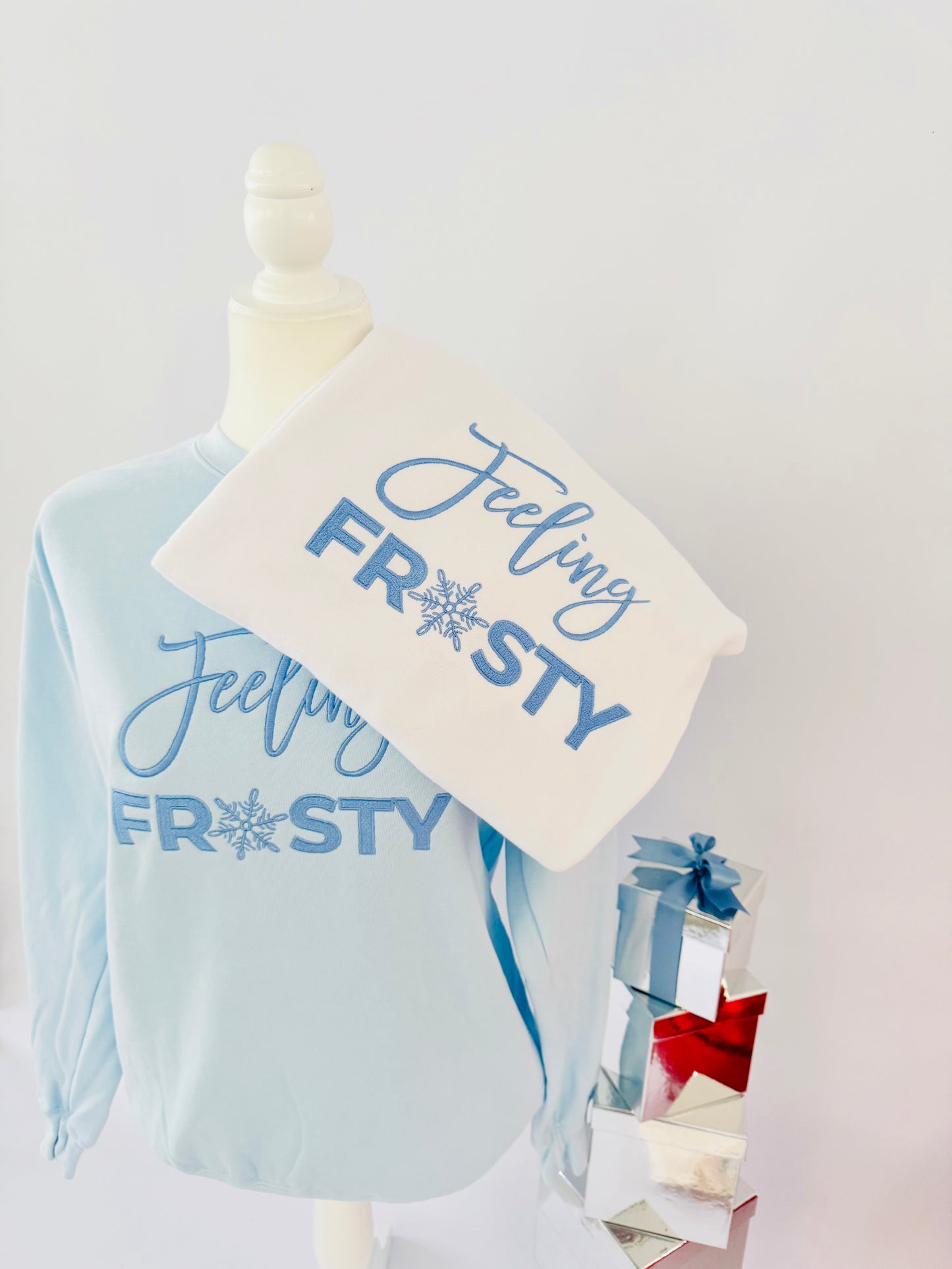 Feelin Frosty Embroidered ADULT SWEATSHIRT
