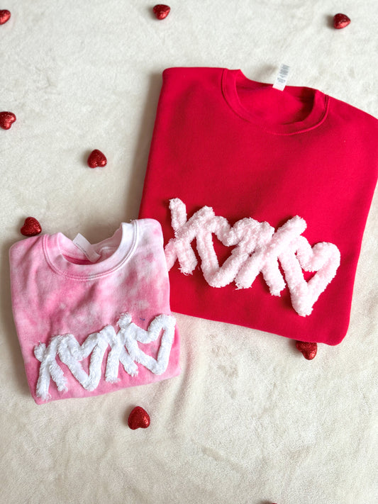 XOXO 3D - MAMA & MINI - Embroidered Sweatshirt