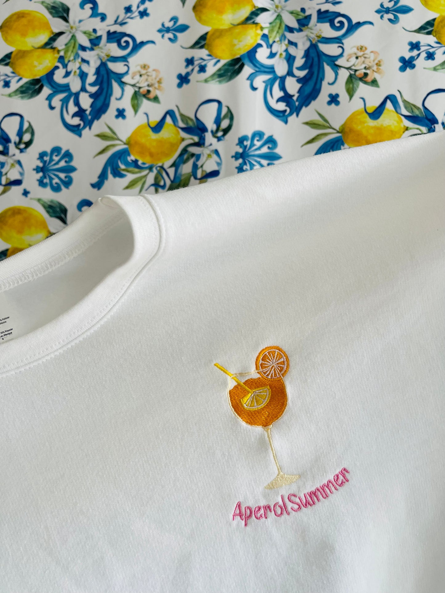 Aperol Summer Embroidered Sweatshirt