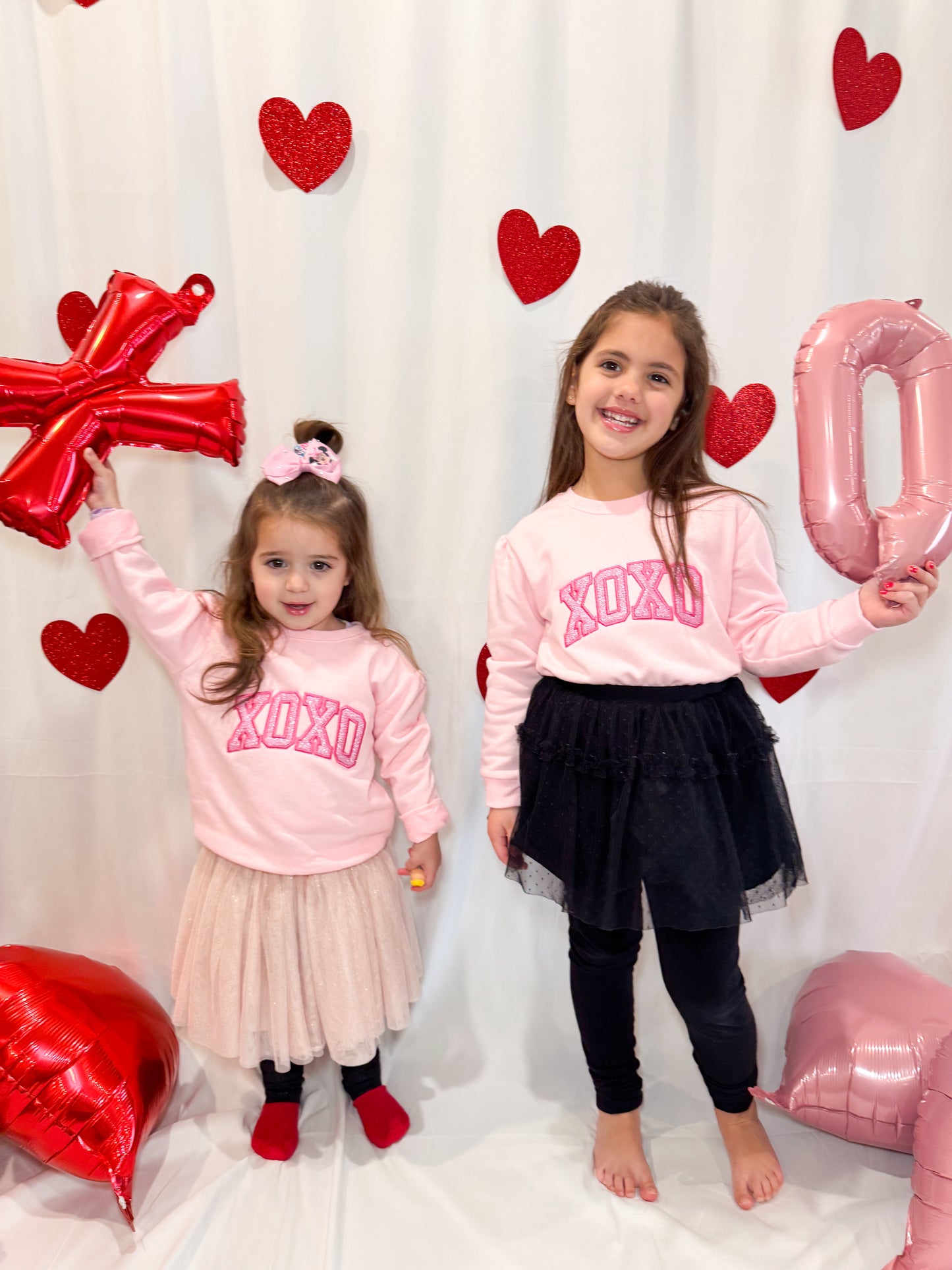 XOXO GLITTER WITH SIDE BOWS (Kids)