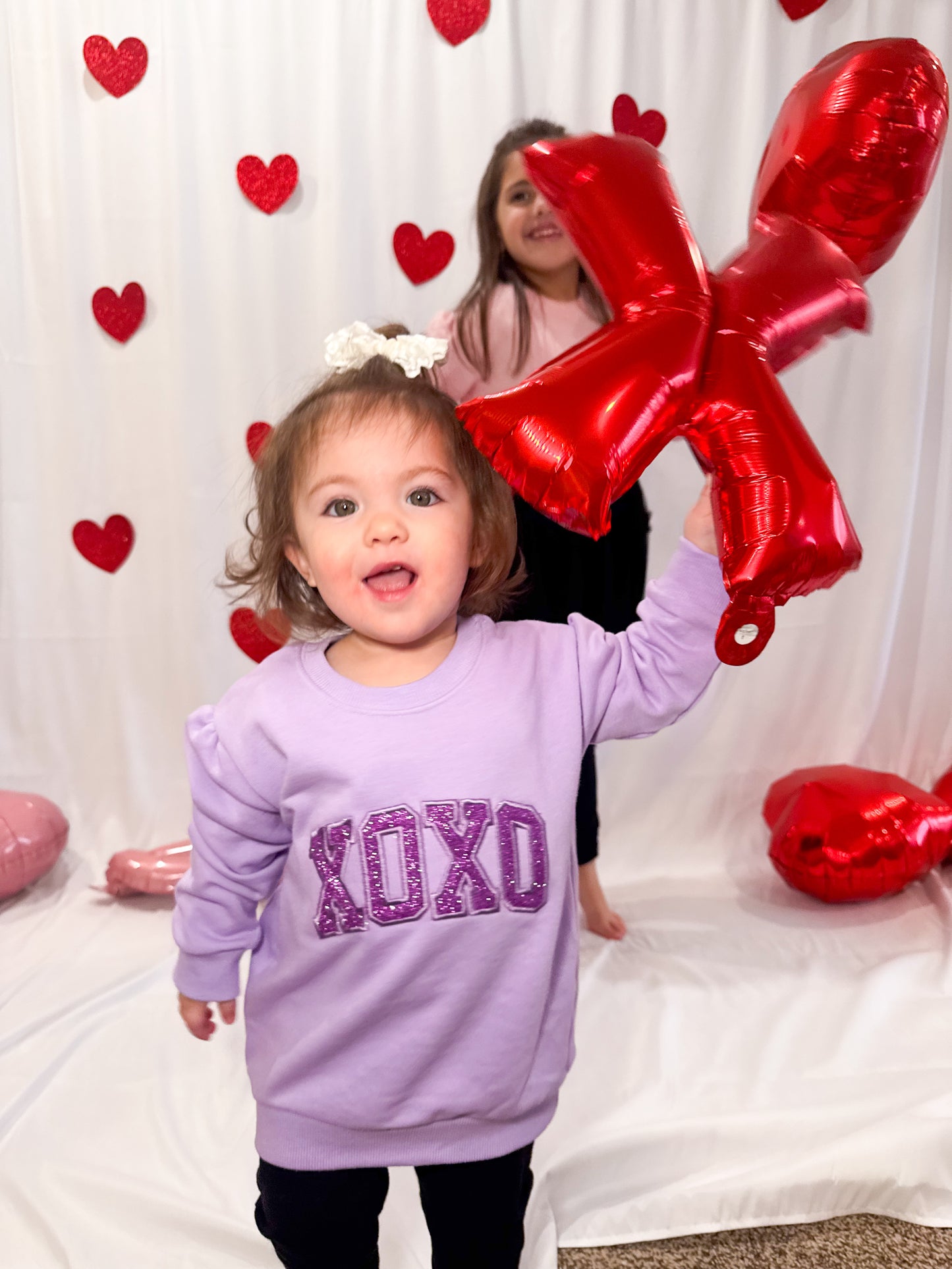 XOXO GLITTER WITH SIDE BOWS (Kids)