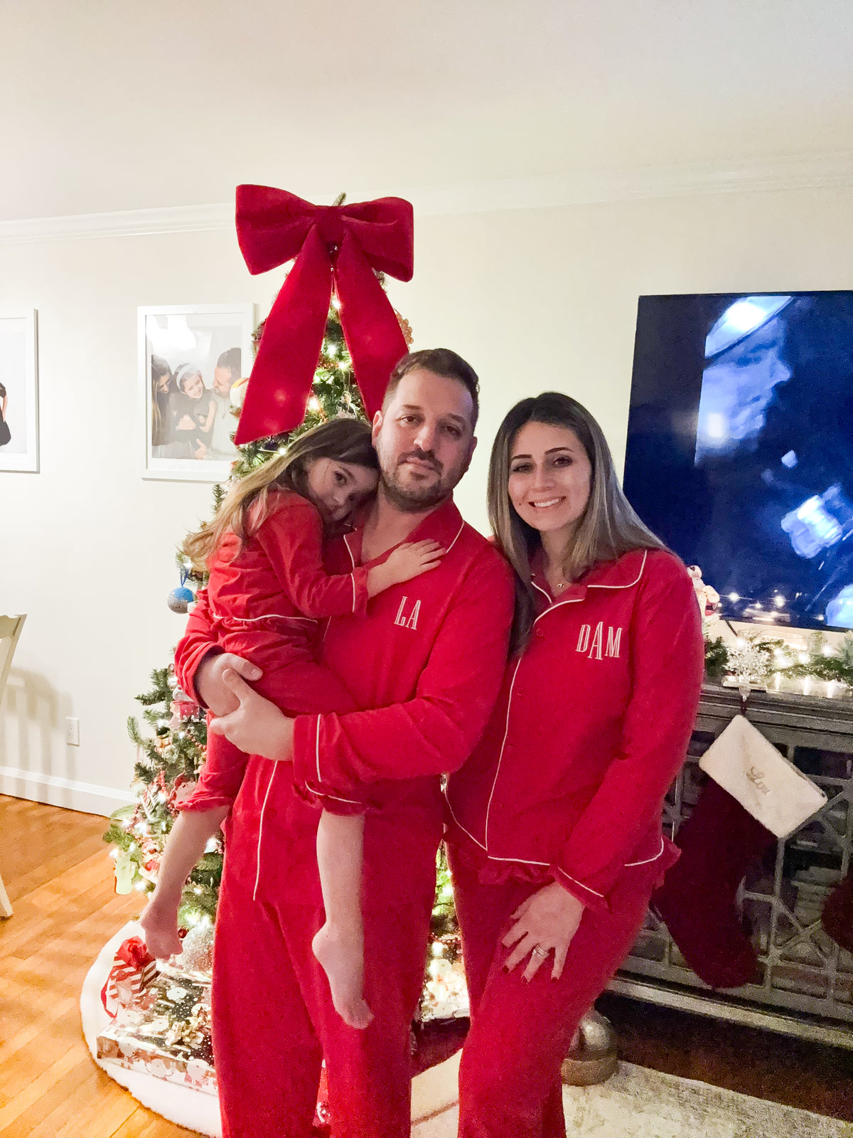 Holiday PJs (ADULT) RED