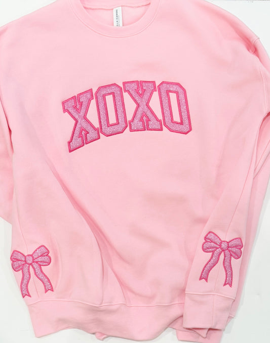 XOXO GLITTER WITH SIDE BOWS (Adult)