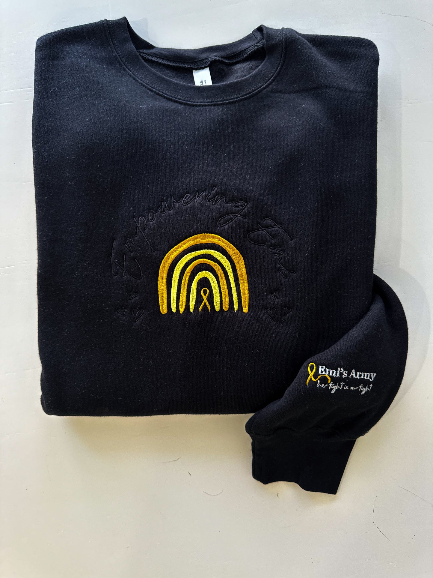 🎗️Empowering Emi 🎗️ Embroidered SWEATSHIRT (ADULTS)