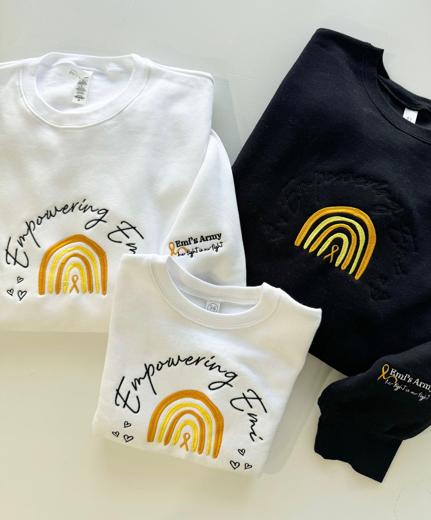 🎗️Empowering Emi 🎗️ Embroidered SWEATSHIRT (ADULTS)